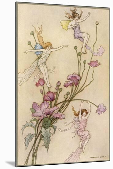 Fairies and Flowers-Warwick Goble-Mounted Premium Photographic Print