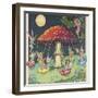 Fairies at Play, a Toadstool Makes a Convenient Merry-Go- Round-Mildred Entwhistle-Framed Photographic Print