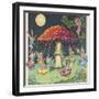Fairies at Play, a Toadstool Makes a Convenient Merry-Go- Round-Mildred Entwhistle-Framed Photographic Print