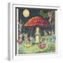 Fairies at Play, a Toadstool Makes a Convenient Merry-Go- Round-Mildred Entwhistle-Framed Photographic Print