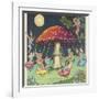 Fairies at Play, a Toadstool Makes a Convenient Merry-Go- Round-Mildred Entwhistle-Framed Photographic Print