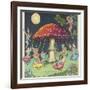 Fairies at Play, a Toadstool Makes a Convenient Merry-Go- Round-Mildred Entwhistle-Framed Photographic Print