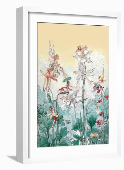 Fairies at Play-Harold Gaze-Framed Art Print