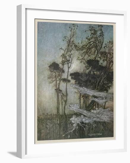 Fairies at the New Moon-Arthur Rackham-Framed Photographic Print