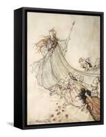 ..Fairies Away! We Shall Chide Downright, If I Longer Stay-Arthur Rackham-Framed Stretched Canvas