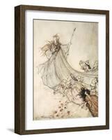 ..Fairies Away! We Shall Chide Downright, If I Longer Stay-Arthur Rackham-Framed Giclee Print