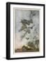 Fairies Hunt Bats-Arthur Rackham-Framed Art Print