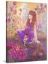 Fairies in My Garden-Judy Mastrangelo-Stretched Canvas