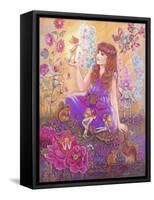 Fairies in My Garden-Judy Mastrangelo-Framed Stretched Canvas