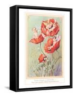 Fairies in Poppies-null-Framed Stretched Canvas