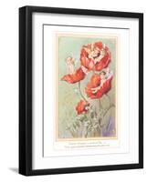 Fairies in Poppies-null-Framed Art Print