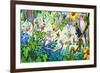 Fairies in the Garden-Jose Ortiz-Framed Giclee Print