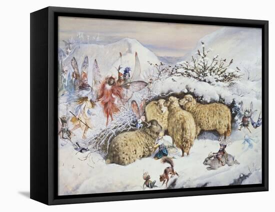 Fairies in the Snow-John Anster Fitzgerald-Framed Stretched Canvas