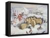 Fairies in the Snow-John Anster Fitzgerald-Framed Stretched Canvas