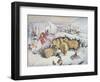 Fairies in the Snow-John Anster Fitzgerald-Framed Premium Giclee Print