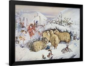 Fairies in the Snow-John Anster Fitzgerald-Framed Giclee Print