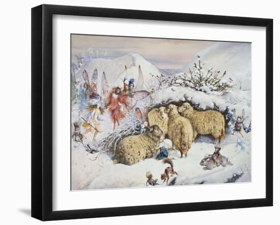 Fairies in the Snow-John Anster Fitzgerald-Framed Giclee Print