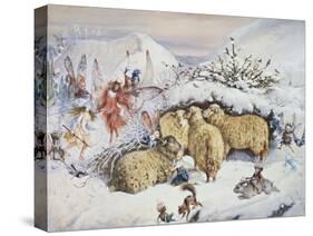 Fairies in the Snow-John Anster Fitzgerald-Stretched Canvas