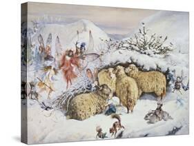 Fairies in the Snow-John Anster Fitzgerald-Stretched Canvas