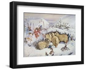 Fairies in the Snow-John Anster Fitzgerald-Framed Premium Giclee Print