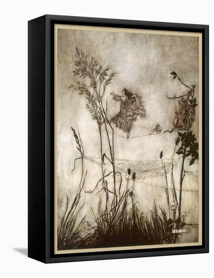 Fairies, Kensington Gdns-Arthur Rackham-Framed Stretched Canvas