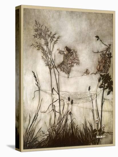 Fairies, Kensington Gdns-Arthur Rackham-Stretched Canvas