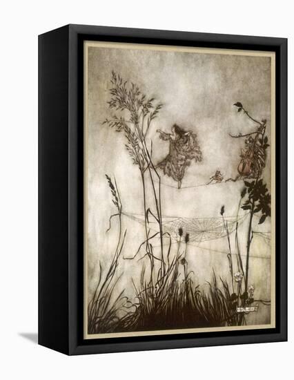 Fairies, Kensington Gdns-Arthur Rackham-Framed Stretched Canvas