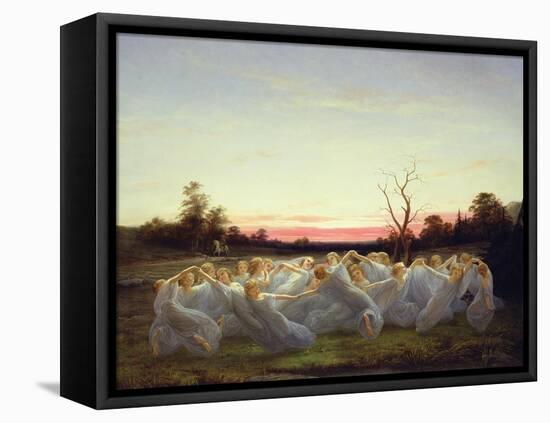 Fairies of the Meadow, 1850-Nils Blommer-Framed Stretched Canvas