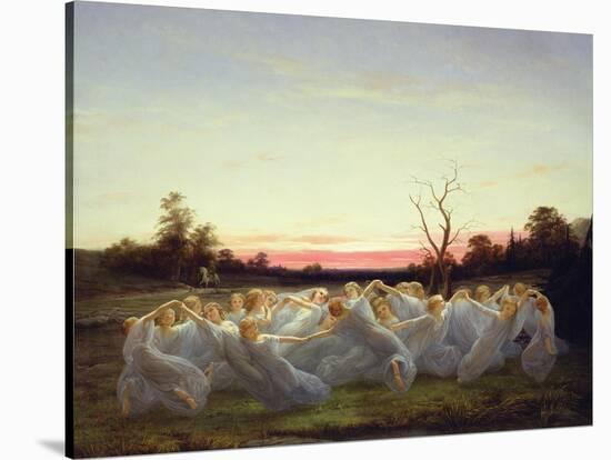 Fairies of the Meadow, 1850-Nils Blommer-Stretched Canvas