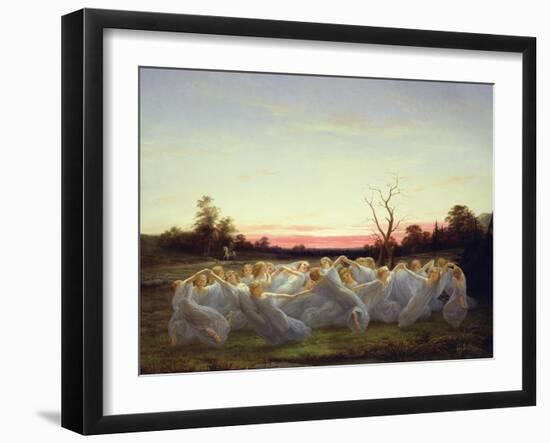 Fairies of the Meadow, 1850-Nils Blommer-Framed Giclee Print
