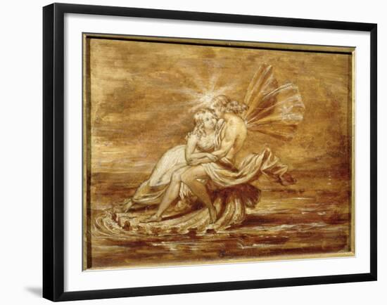 Fairies on a Shell (W/C)-Sir Joseph Noel Paton-Framed Giclee Print