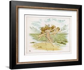 Fairies on Beach-Emily Gertrude Thomson-Framed Art Print