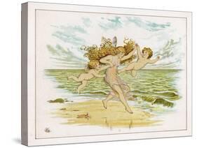 Fairies on Beach-Emily Gertrude Thomson-Stretched Canvas