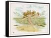 Fairies on Beach-Emily Gertrude Thomson-Framed Stretched Canvas