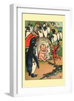 Fairies, Penguins and a Baby-Rosa C. Petherick-Framed Art Print