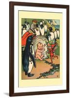 Fairies, Penguins and a Baby-Rosa C. Petherick-Framed Art Print