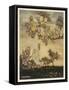 Fairies Pick Apples-Arthur Rackham-Framed Stretched Canvas