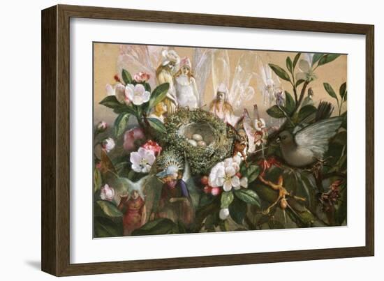 Fairies Round a Bird's Nest, the Distressed Mother-John Anster Fitzgerald-Framed Giclee Print