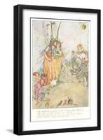 Fairies Spinning Spiderwebs-null-Framed Art Print