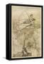 Fairies Steal a Child-Arthur Rackham-Framed Stretched Canvas