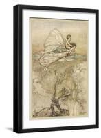 Fairies Steal a Child-Arthur Rackham-Framed Art Print