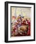 Fairies with Birds (W/C)-John Anster Fitzgerald-Framed Premium Giclee Print