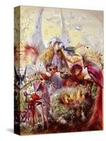 Fairies with Birds (W/C)-John Anster Fitzgerald-Stretched Canvas