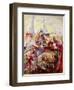 Fairies with Birds (W/C)-John Anster Fitzgerald-Framed Giclee Print