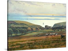 Fairlight Downs, Sunlight on the Sea-William Holman Hunt-Stretched Canvas