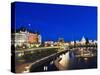 Fairmont Empress Hotel and Parliament Building, James Bay Inner Harbour, Victoria-Christian Kober-Stretched Canvas