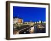 Fairmont Empress Hotel and Parliament Building, James Bay Inner Harbour, Victoria-Christian Kober-Framed Premium Photographic Print