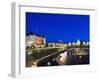 Fairmont Empress Hotel and Parliament Building, James Bay Inner Harbour, Victoria-Christian Kober-Framed Photographic Print