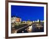 Fairmont Empress Hotel and Parliament Building, James Bay Inner Harbour, Victoria-Christian Kober-Framed Photographic Print