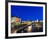 Fairmont Empress Hotel and Parliament Building, James Bay Inner Harbour, Victoria-Christian Kober-Framed Photographic Print